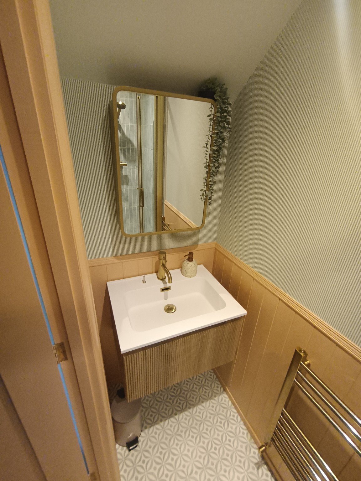 Bathroom vanity installation